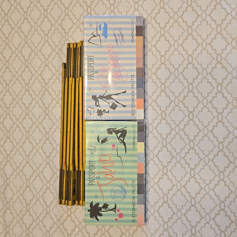 NWOT PASSPORT to Tahiti and PASSPORT to Rio de Janeiro  Eyeshadow Palette